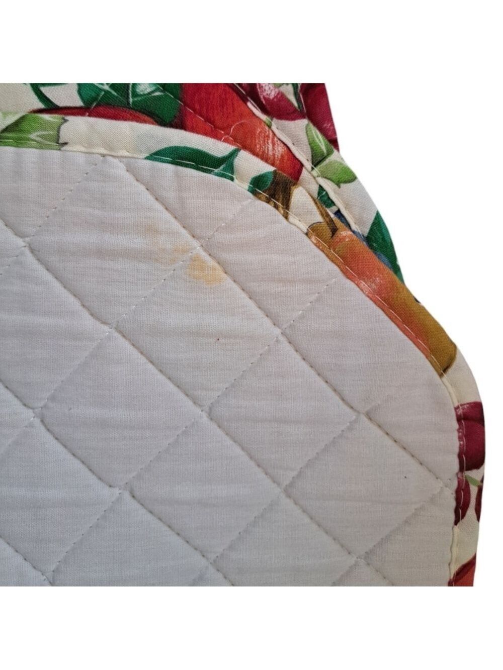 VTG KAY DEE RHAPSODY quilted fruit orchard placements napkins farmhouse USA - Picture 5 of 9